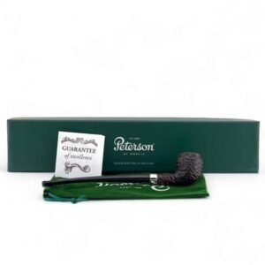 Peterson Pipe: NEW Tavern Pipe Rusticated Pear Fishtail demi-Churchwarden Pipe