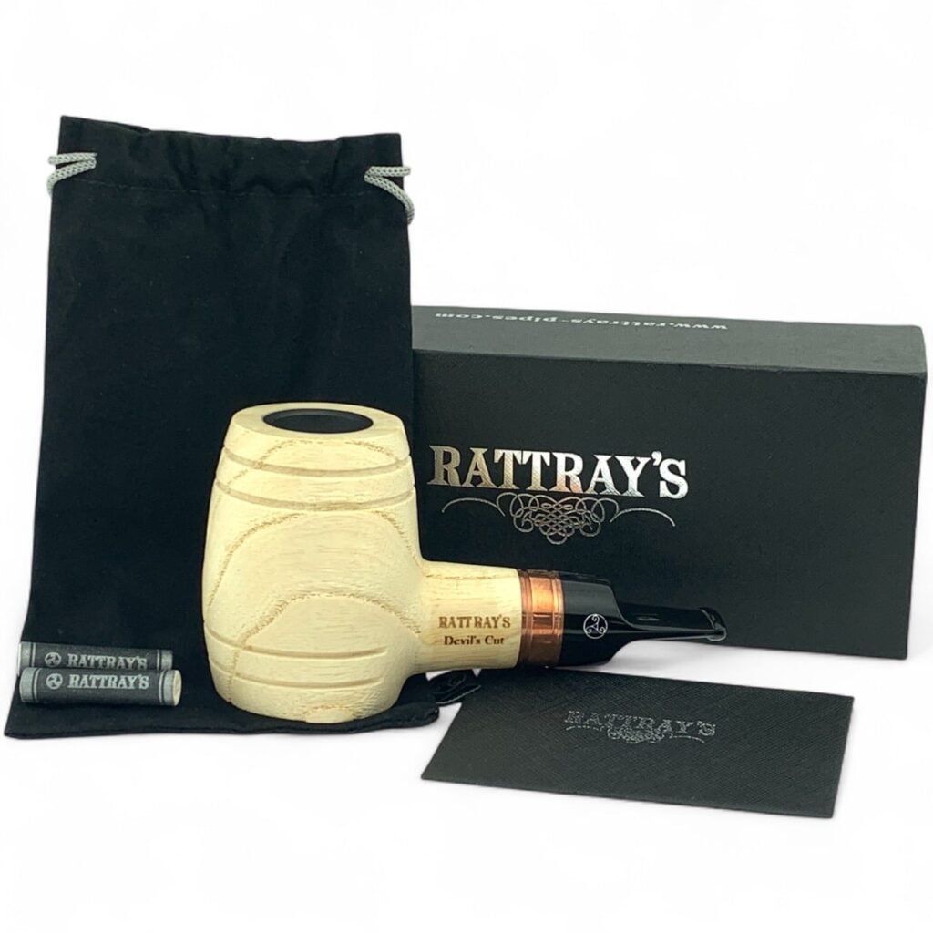 Rattray’s – Devil’s Cut G Natural Olive Wood Tobacco Pipe #1