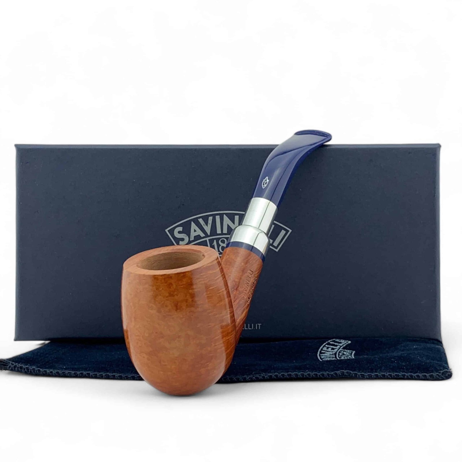 Savinelli Pipe: Eleganza Smooth Natural (606 KS) (6mm) - Image 2