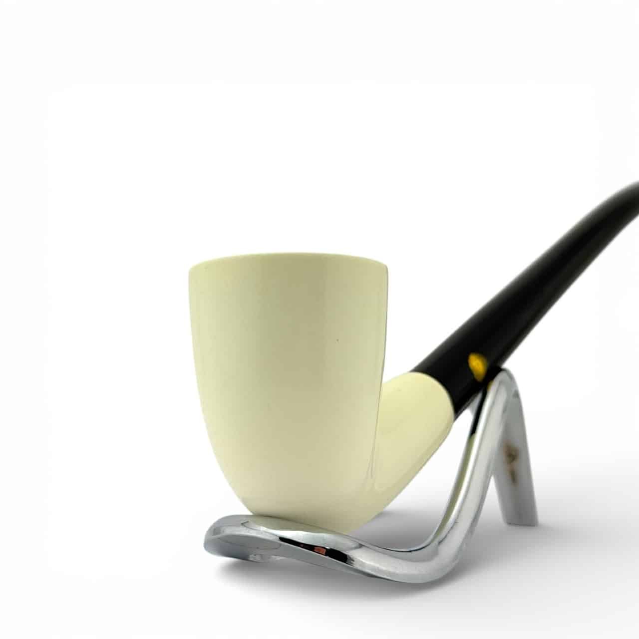 SMS Meerschaum – Smooth Bent Dublin Churchwarden Pipe - Image 4