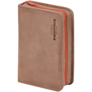 Erik Stokkebye 4th Generation Leather 3 Pipe Tobacco Zipper Bag Brown