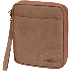 Erik Stokkebye 4th Generation Leather 4 Pipe & Tobacco Zipper Bag Brown
