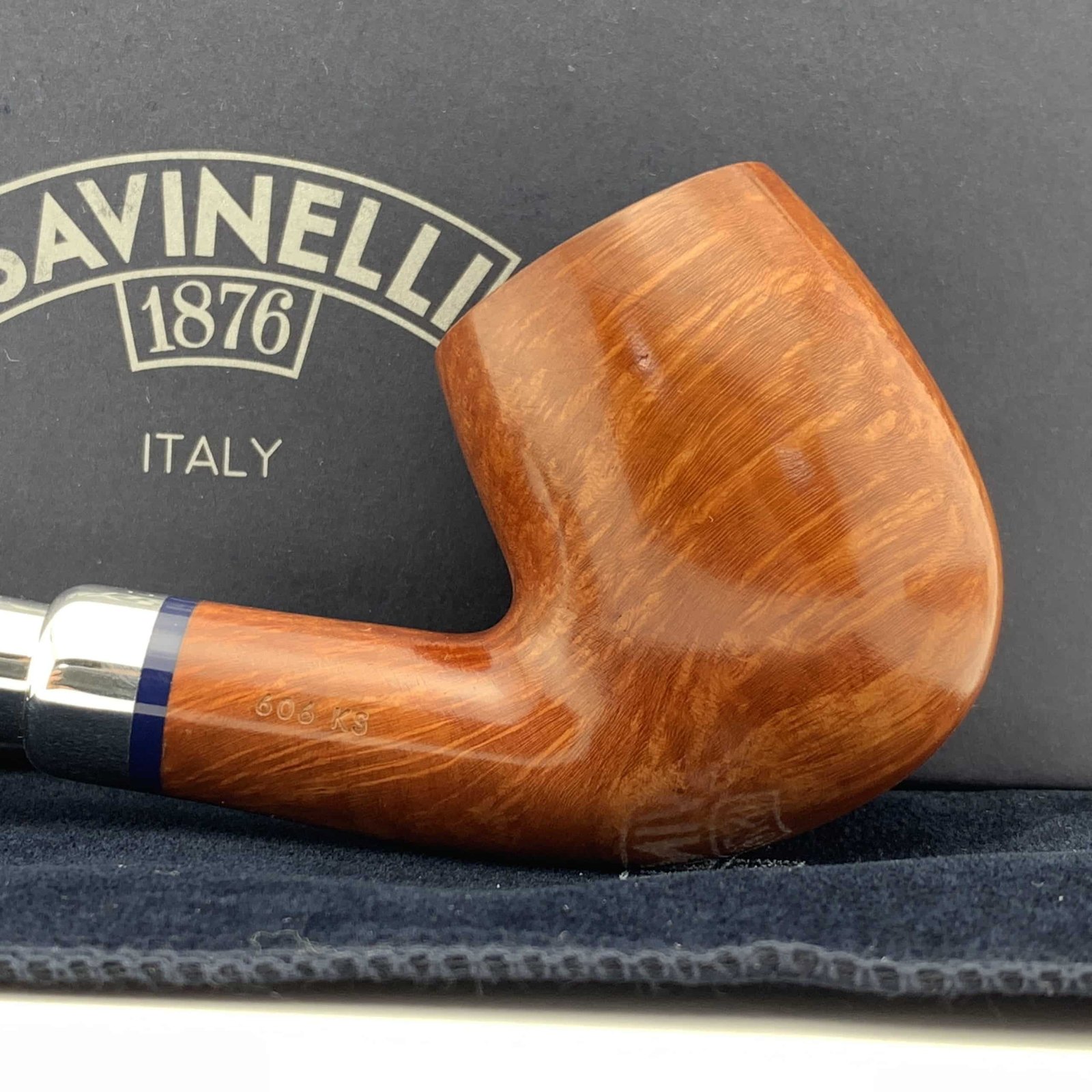 Savinelli Pipe: Eleganza Smooth Natural (606 KS) (6mm) - Image 5