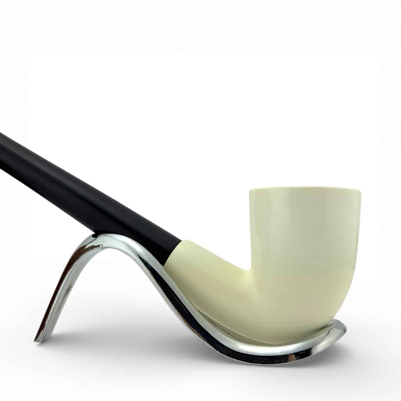 SMS Meerschaum – Smooth Bent Dublin Churchwarden Pipe - Image 5