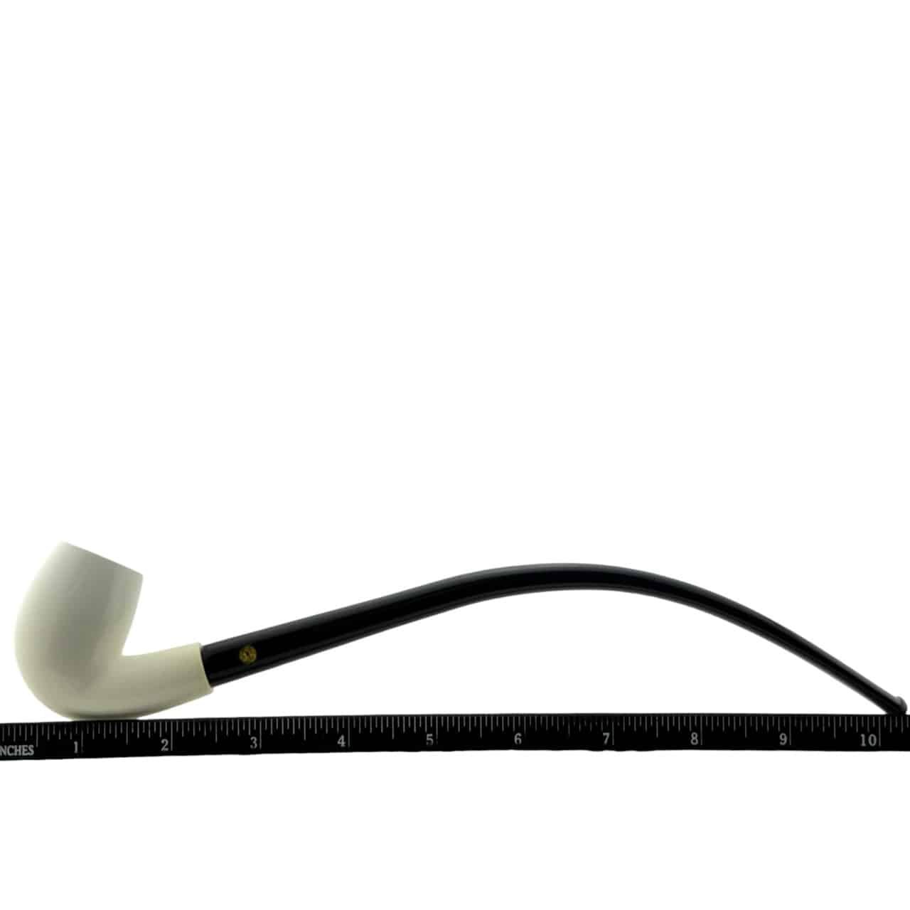 SMS Meerschaum – Etched Deep-Bent Egg Churchwarden Pipe - Image 8