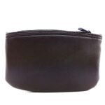 Brown Zipper Tobacco Pouch