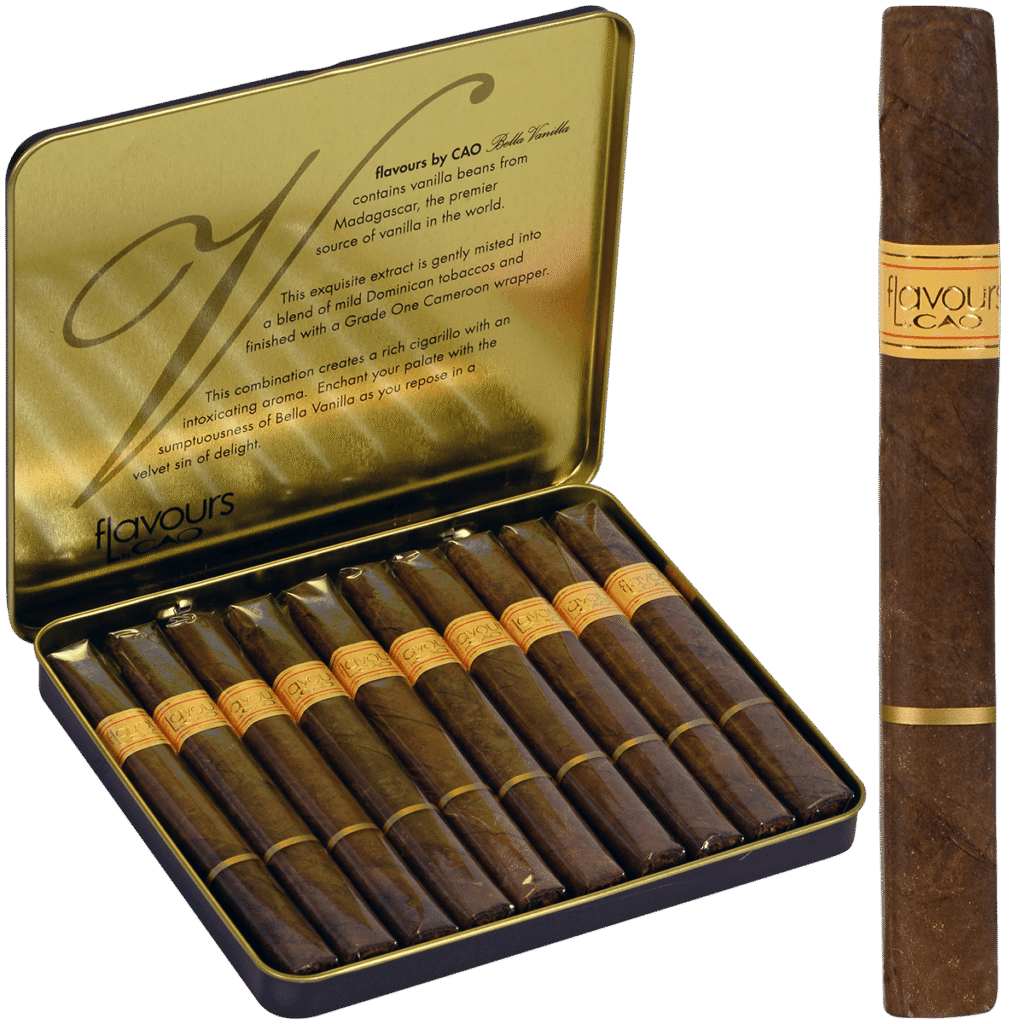 CAO Flavours Bella Vanilla Cigarillos 10 Per Tin