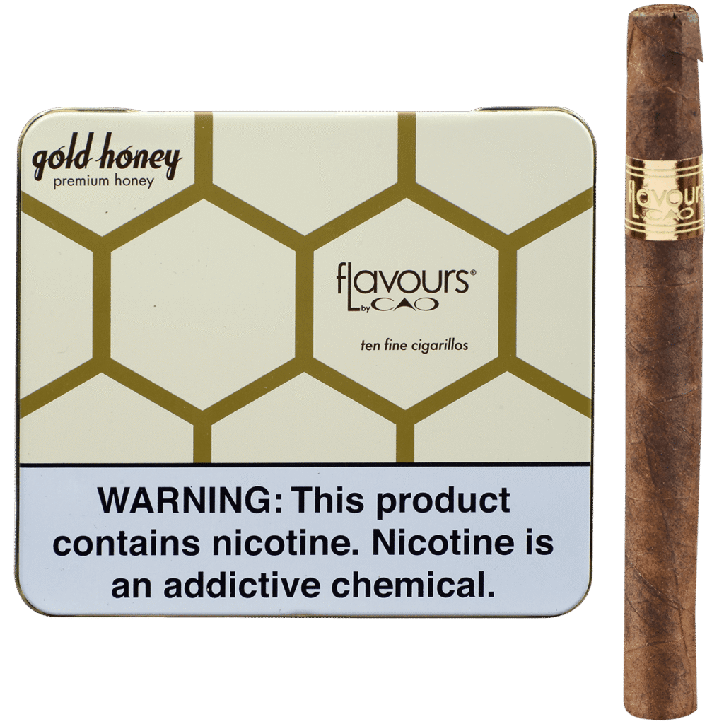 CAO Flavours Gold Honey Cigarillos 10 Per Tin