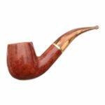 Savinelli Pipe: Whisky Smooth (616 KS) (6mm) Bent Billiard Tobacco Pipe