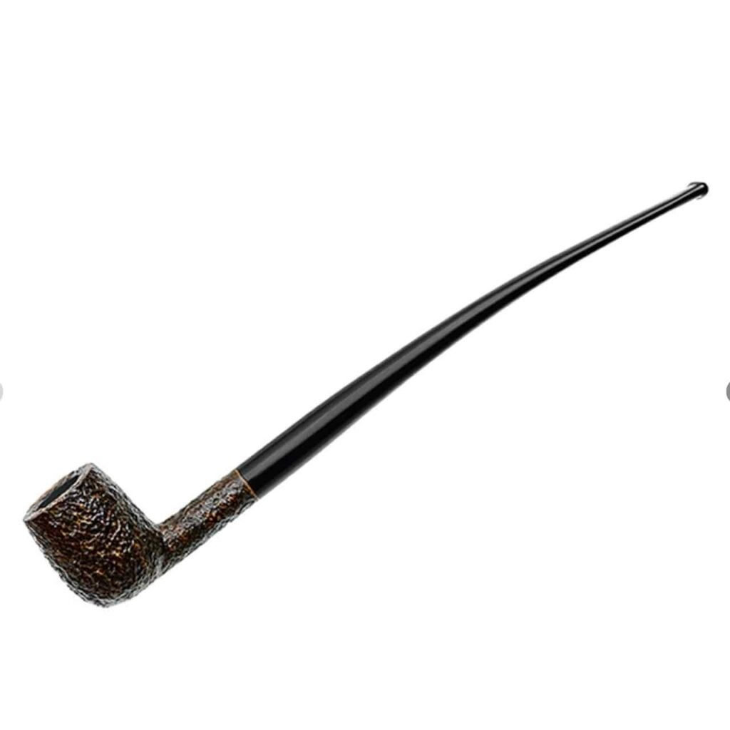 Savinelli Pipe: Churchwarden Brown Rusticated (104) Straight Billiard Tobacco Pipe