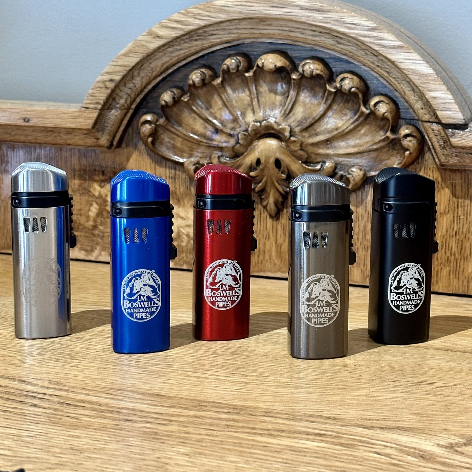 Visol Denali Triple Torch Cigar Lighter with Boswell Pipes Logo