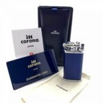 IM Corona Old Boy Blue & Chrome Pipe Lighter
