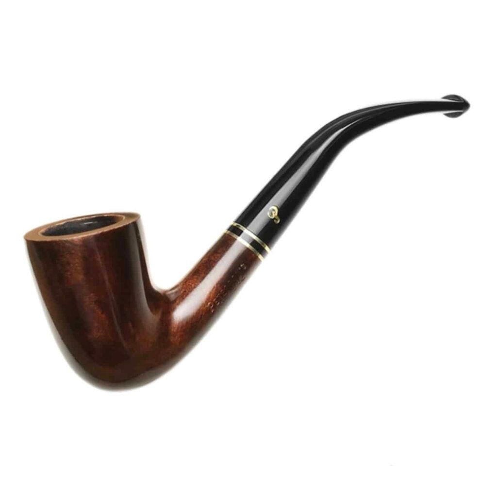 Peterson Pipe: Tyrone (128) Fishtail Bent Dublin Tobacco Pipe