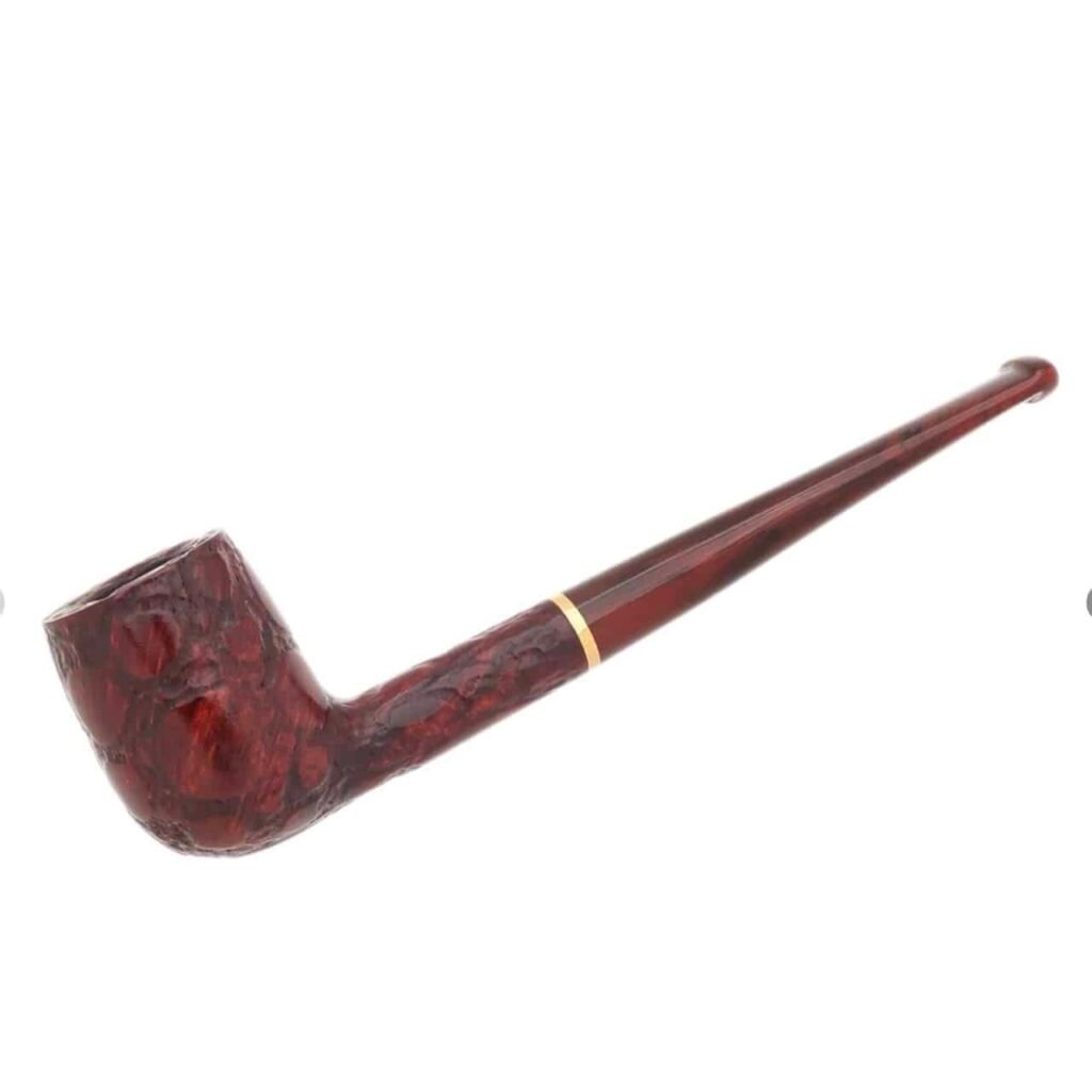 Savinelli Pipe: Alligator Elegance Brown (105E) Billiard Tobacco Pipe