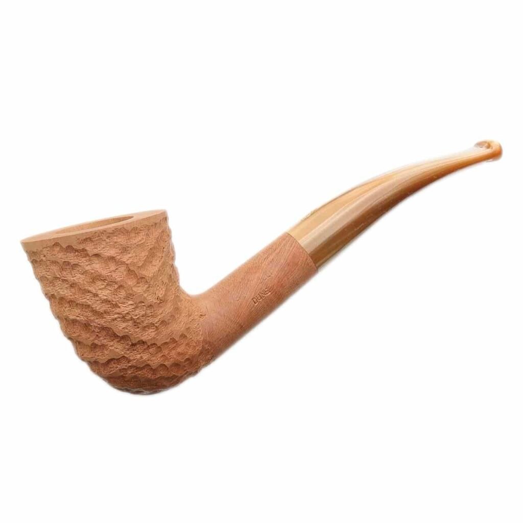 Savinelli Pipe: Dune Rusticated Natural (920 KS) (6mm) Bent Dublin Tobacco Pipe