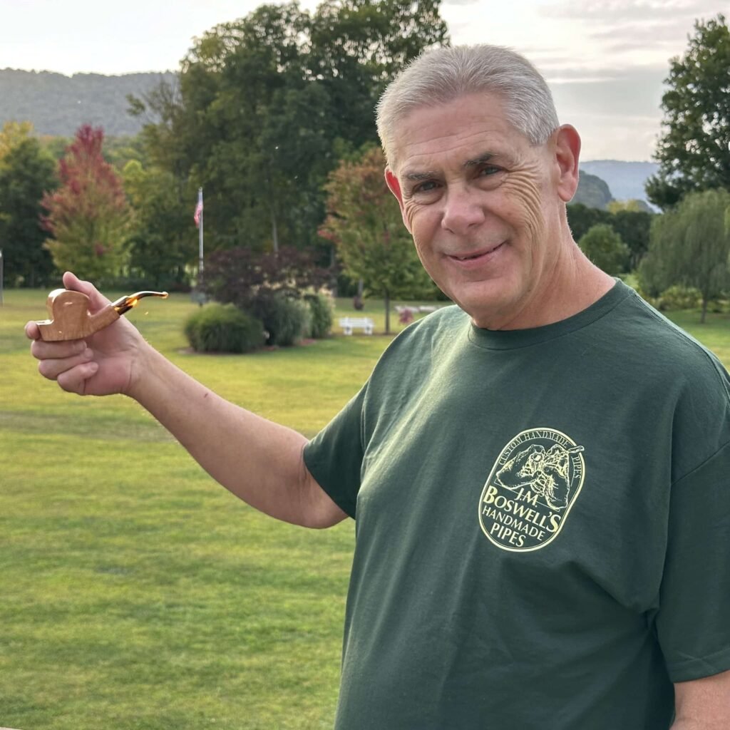 Boswell’s Pipes and Cigars  Custom Logo T-Shirt Hunter Green