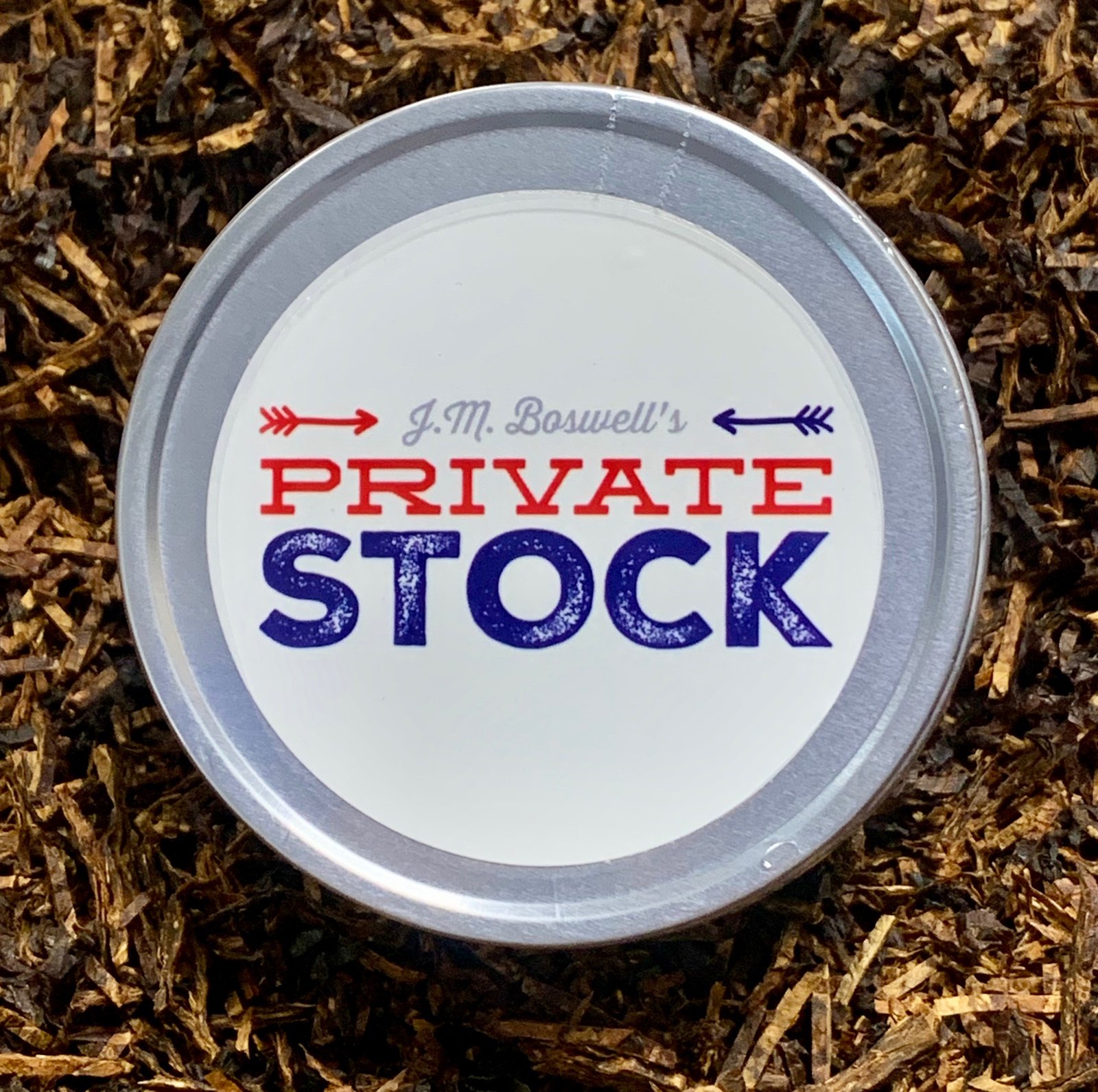 Boswell J.M.’s Private Stock Virginia Perique Tobacco Tin 2oz