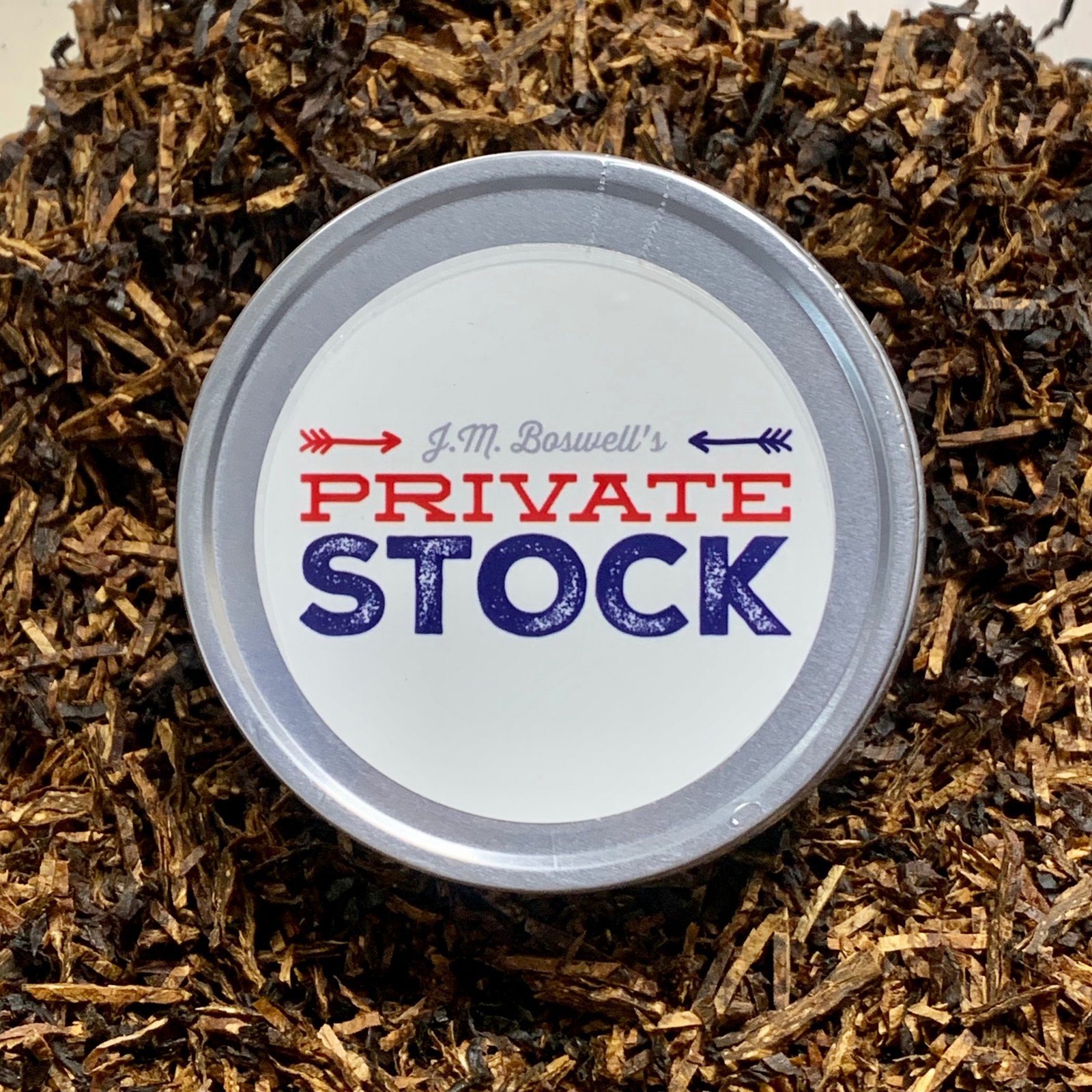 Boswell J.M.’s Private Stock Virginia Perique Tobacco Tin 4oz - Image 3