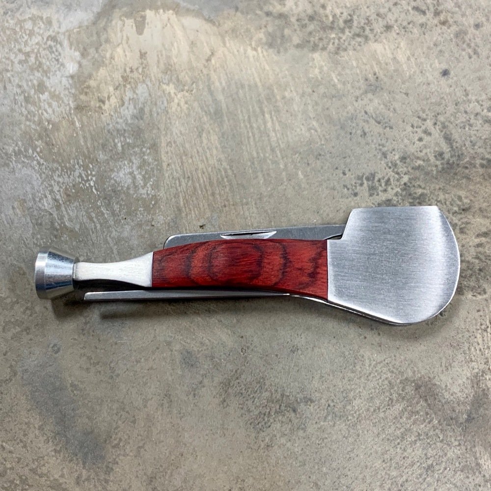 Pipe Shape Pipe tool Stainless Steel and Rosewood