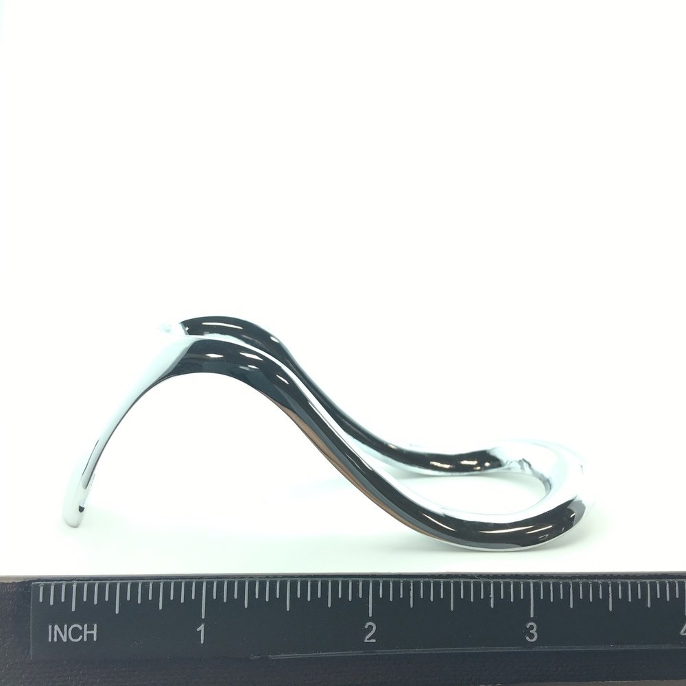 Pipe Rest – Single Pipe Rest Chrome Finish Heel - Image 3