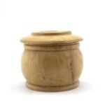 Wooden Tobacco Jar with Pipe Stand Lid