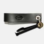 Chacom Black Leather One Pipe Stand with Pipe Tool