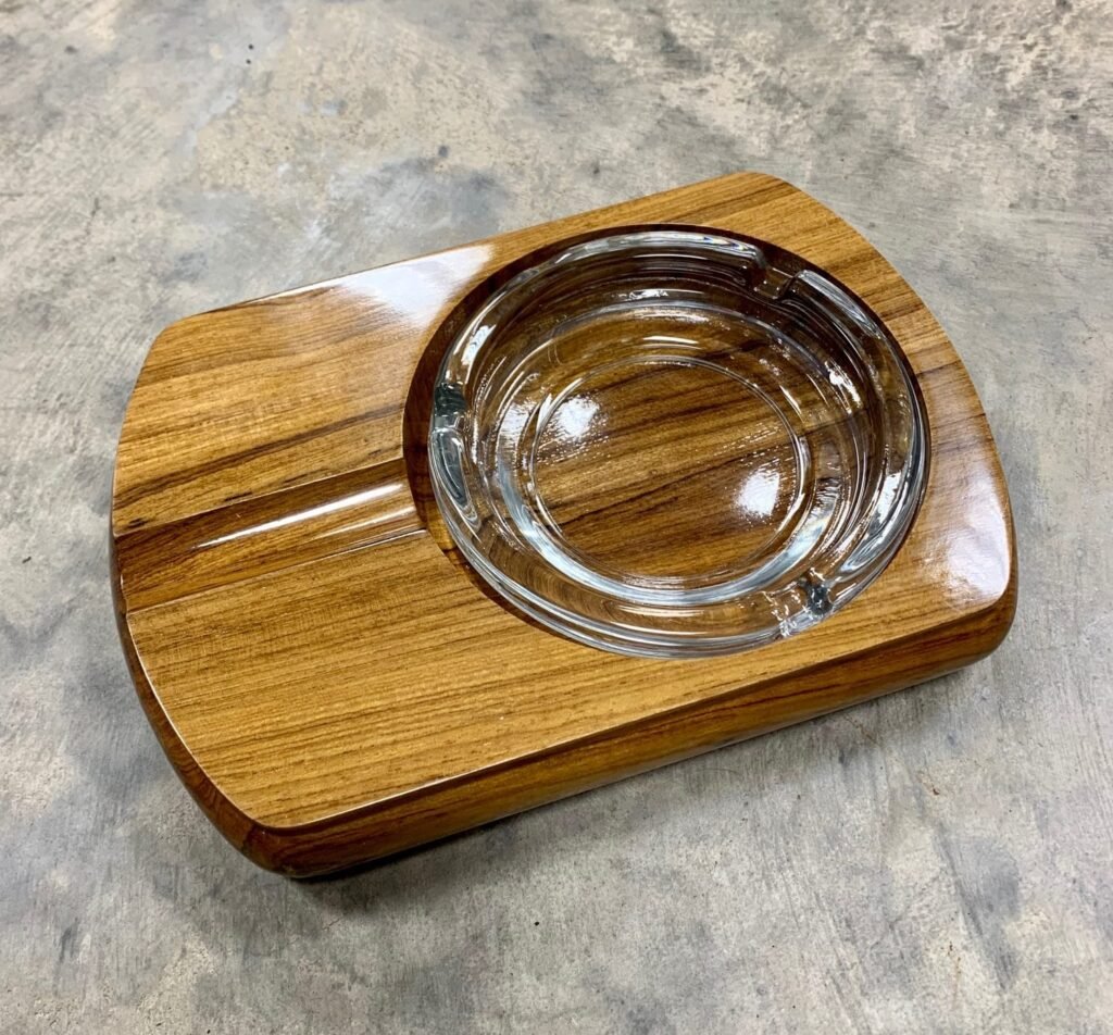 Woodmere Cigar Ashtray Teakwood