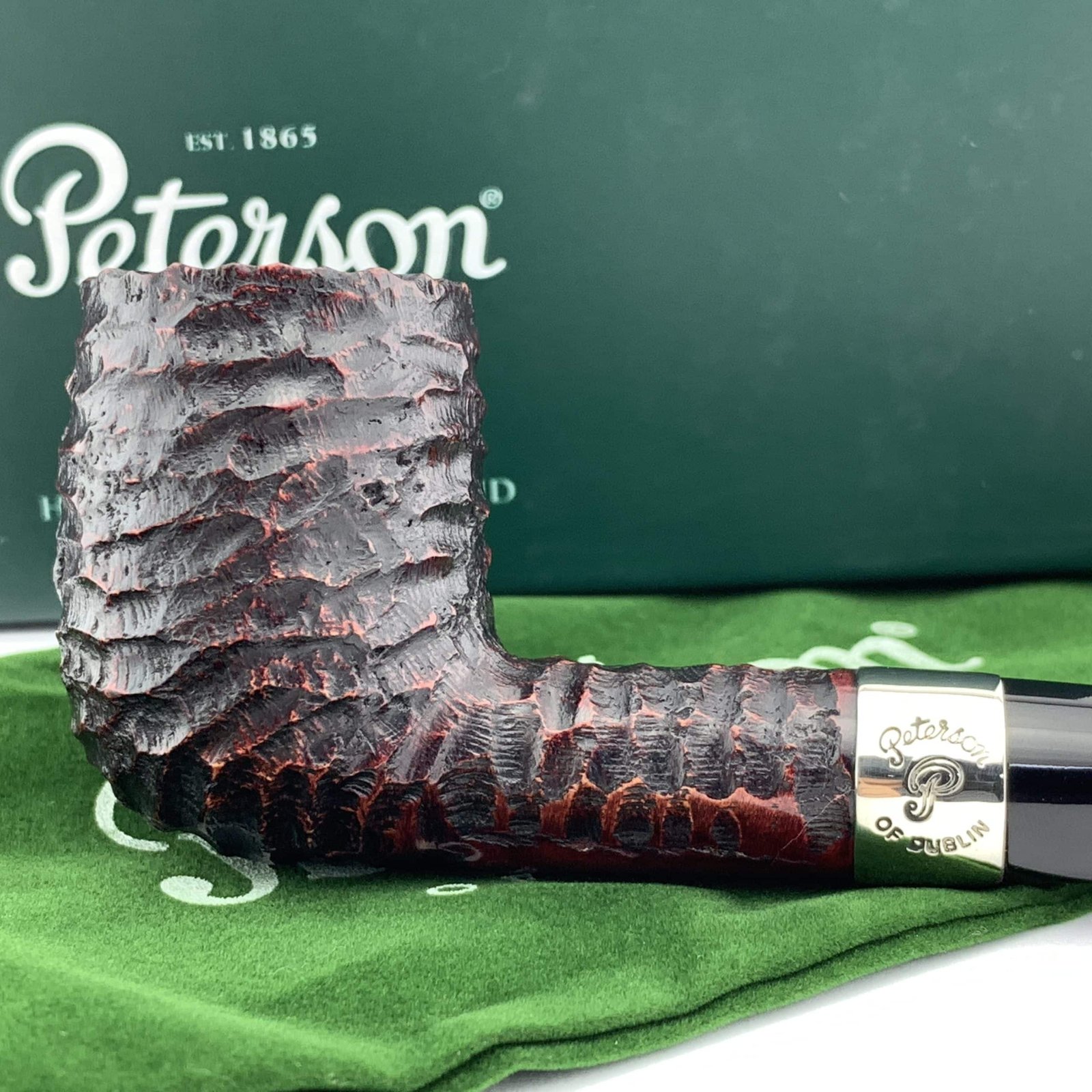 Peterson Pipe: NEW Donegal Rocky (X105) Fishtail Billiard Pipe - Image 2