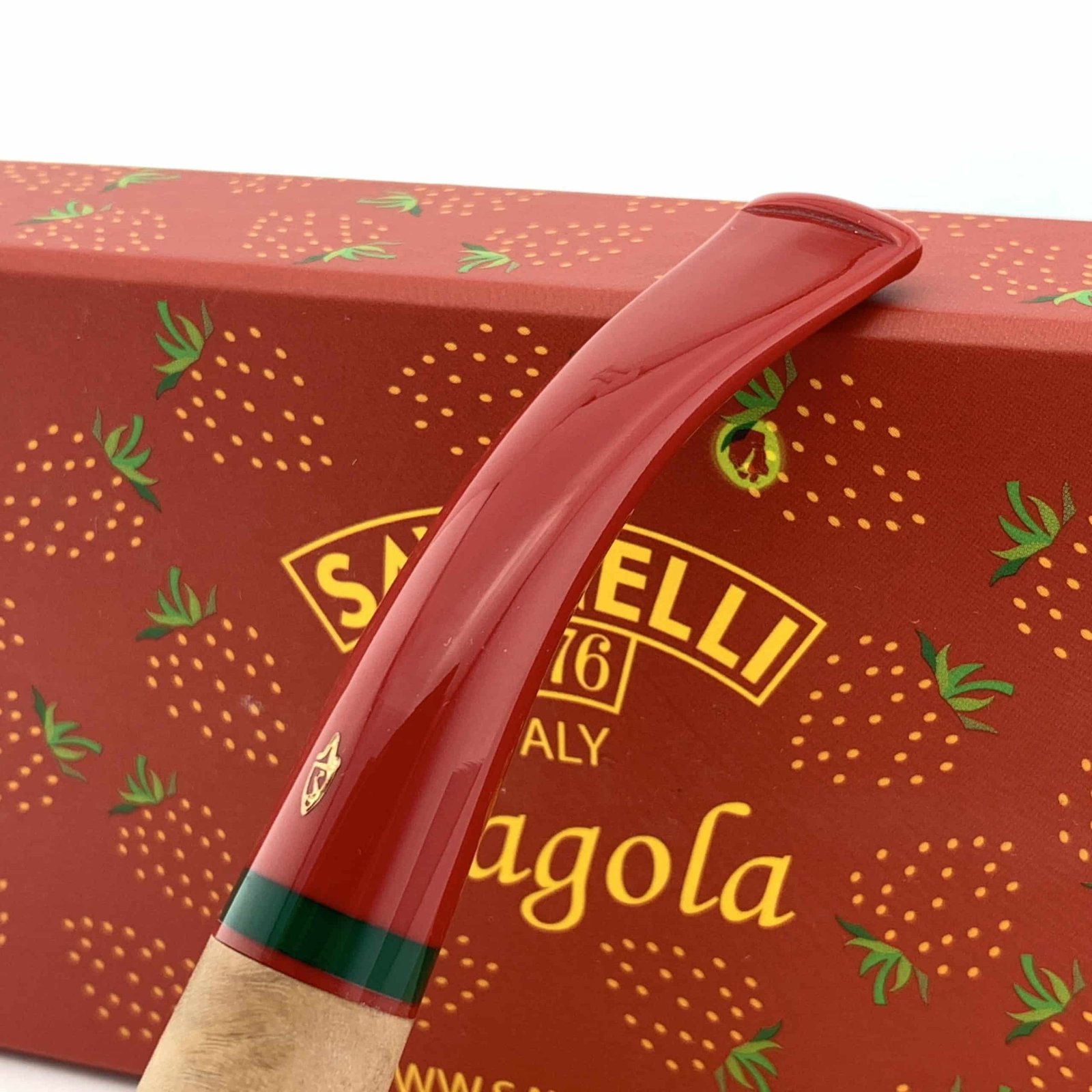 Savinelli Pipe: Fragola Rusticated Natural (602) (6mm) Bent Billiard Pipe - Image 2