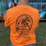 Boswell’s Pipes and Cigars  Custom Logo T-Shirt Orange