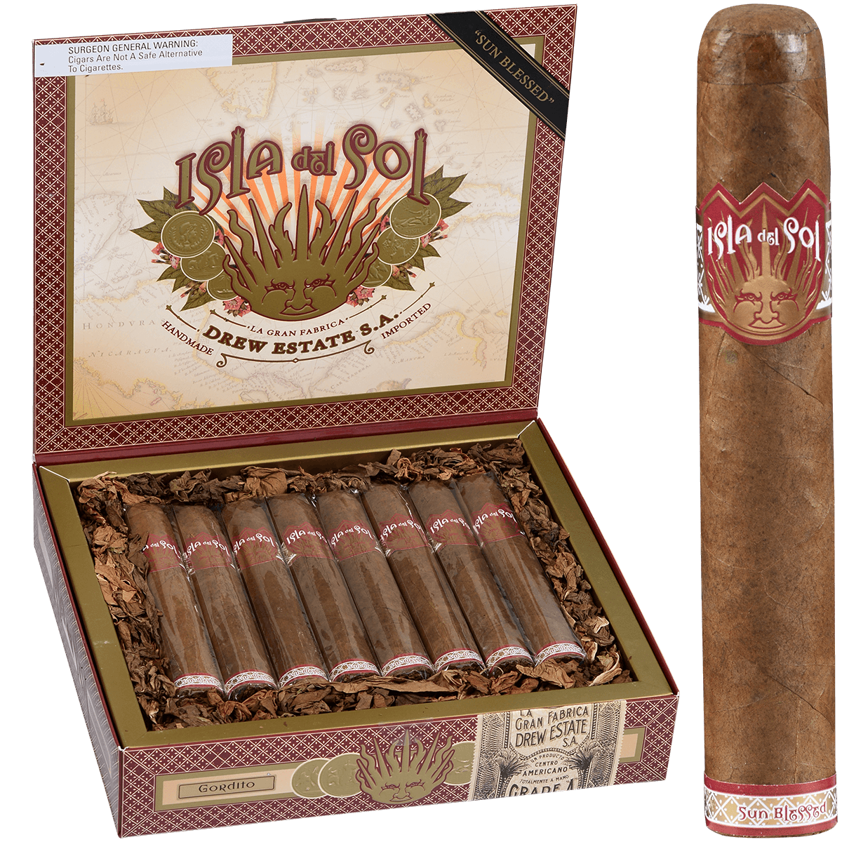 Drew Estate Isla Del Sol Gordito 6.00×60 Cigar
