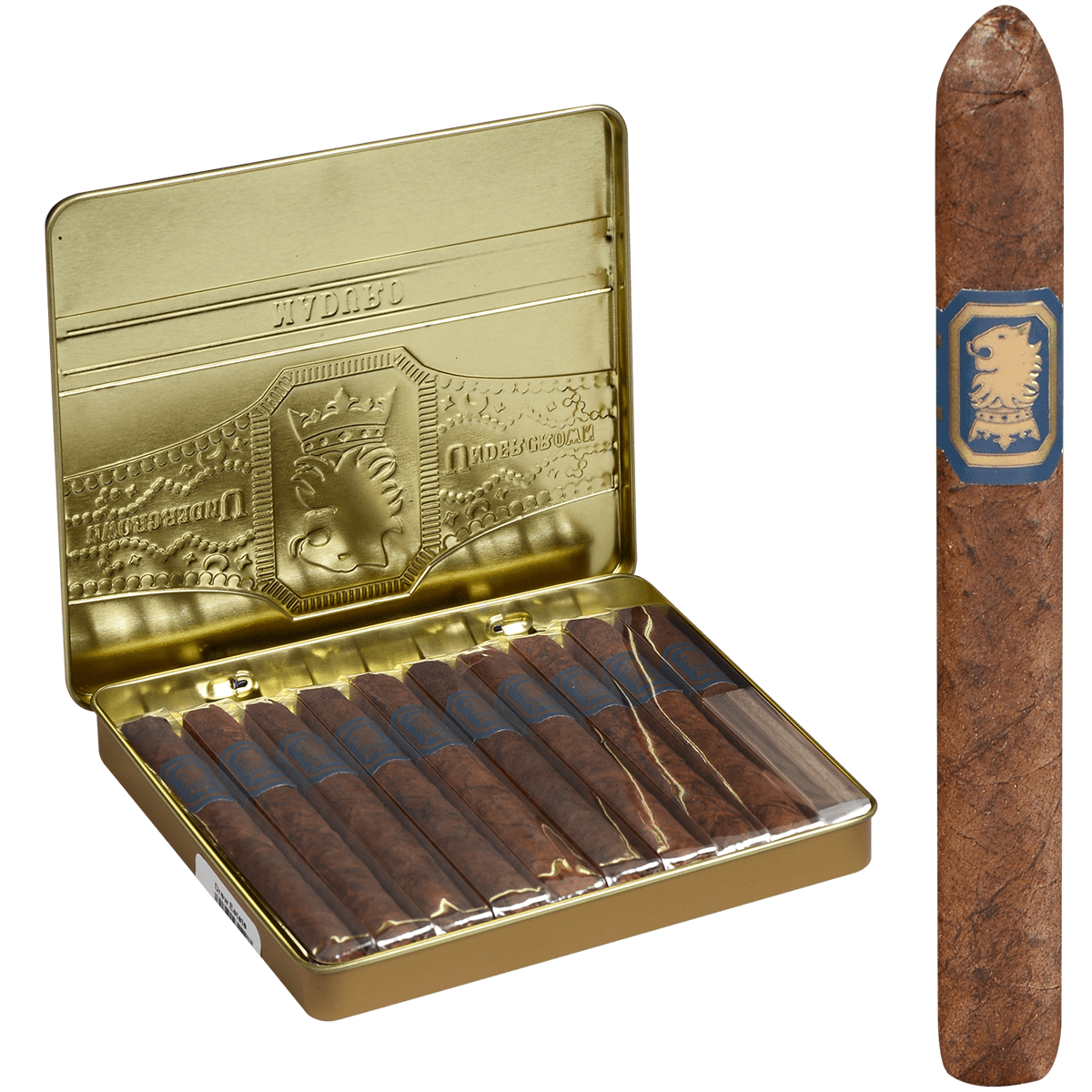 Undercrown Maduro Coronets 10 Tin Cigars 4.00X32