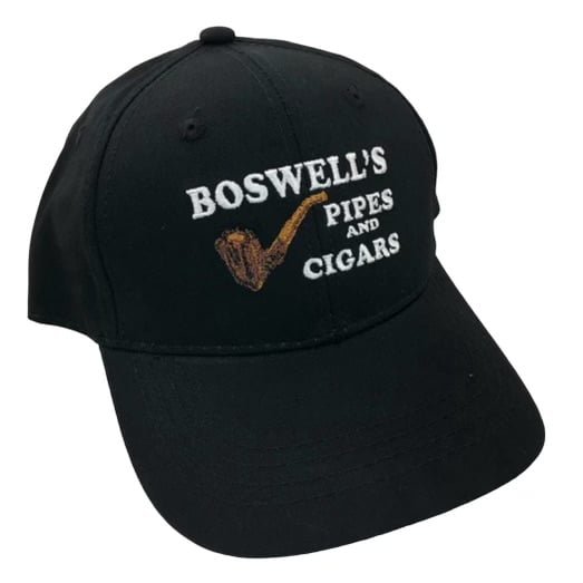 Boswell’s Pipes and Cigars  Custom Hat Velcro Strap Black
