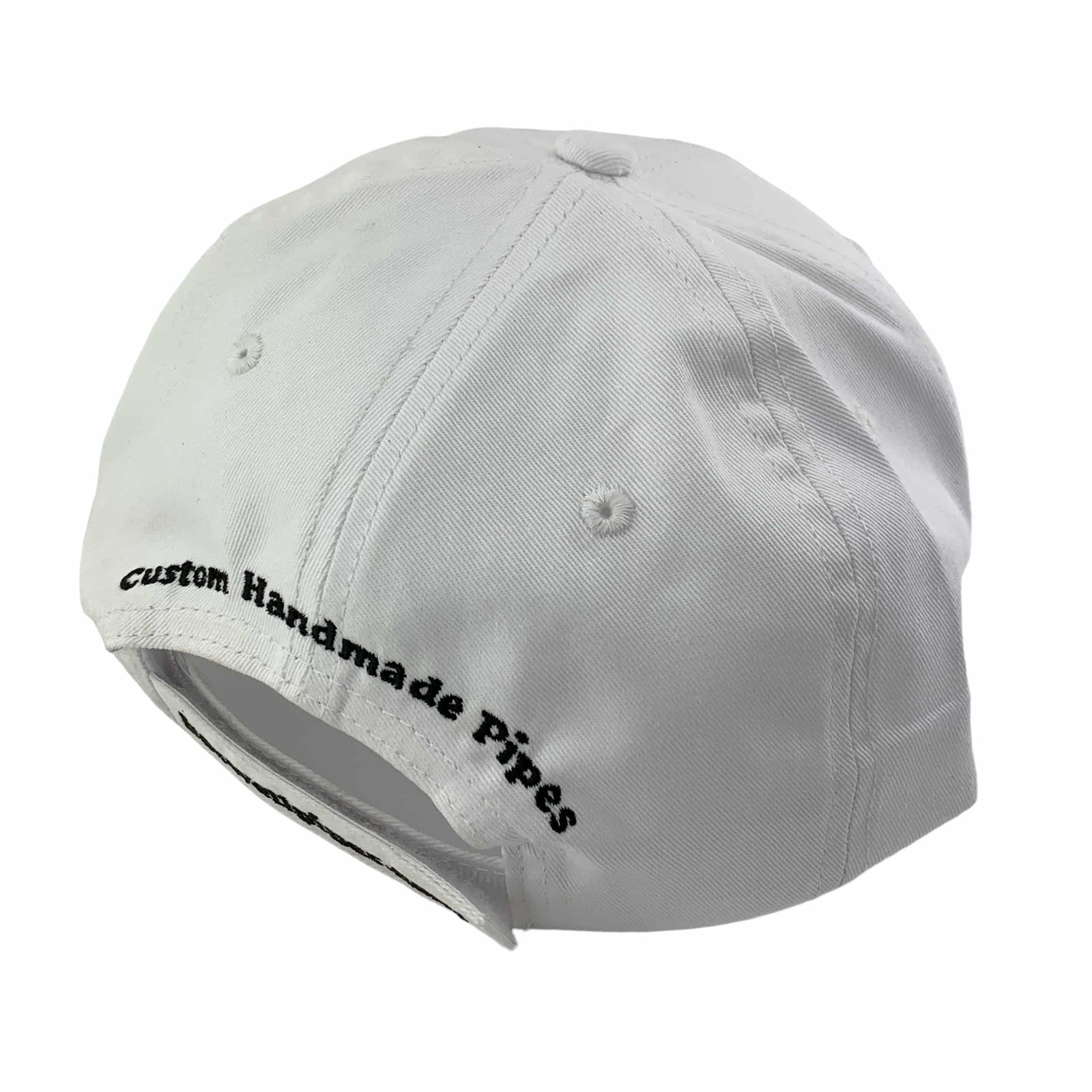 Boswell’s Pipes and Cigars Custom Hat Velcro Strap White - Image 4
