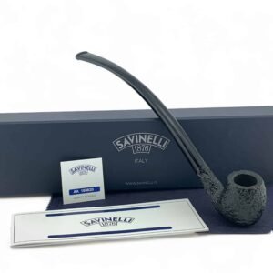 Savinelli Pipe: Churchwarden Black Rusticated (601)