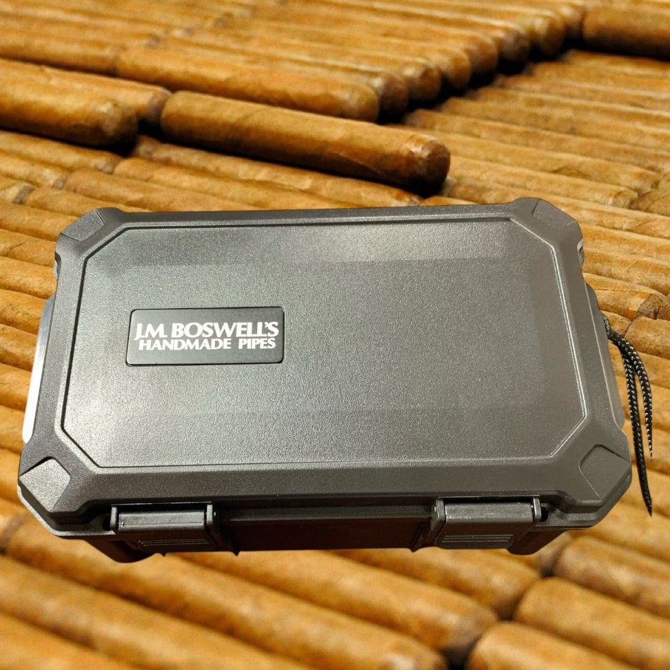 Boswell Logo Visol Crown-15 Count Plastic Travel Humidor – 15 Cigars