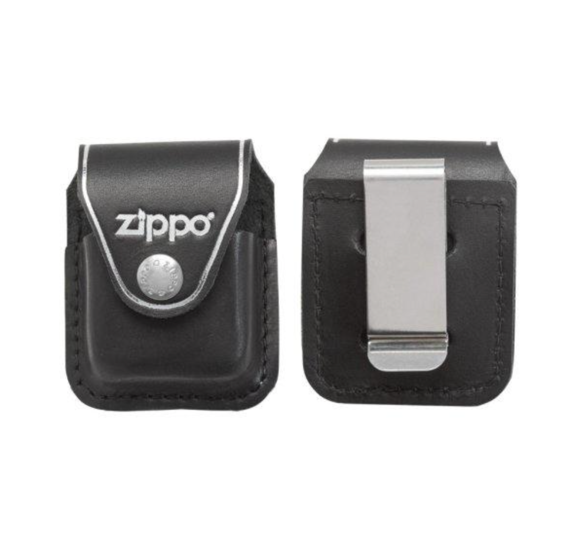 Zippo Lighter Pouch Clip Genuine Leather Black - Image 2