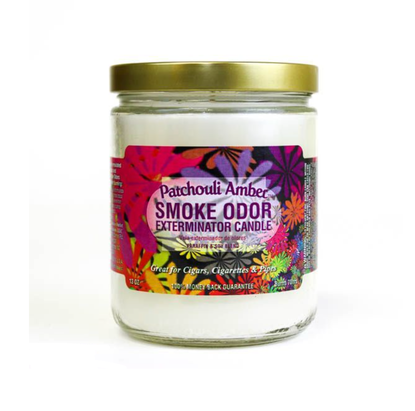 Smoke Odor Exterminator Candle Patchouli Amber 13oz.