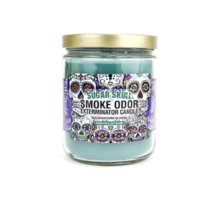 Smoke Odor Exterminator Candle Sugar Skull 13oz.