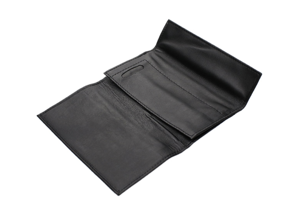 Peterson Classic Tobacco Roll Up Pouch Black Leather