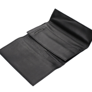 Peterson Classic Tobacco Roll Up Pouch Black Leather