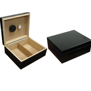 Prestige Import Group Chalet Cigar Humidor Black Finish up to 50 Cigars