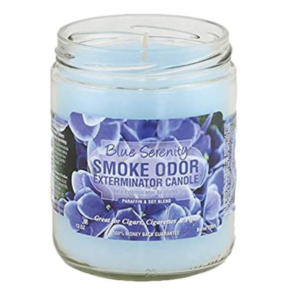 Smoke Odor Exterminator Candle Blue Serenity 13oz
