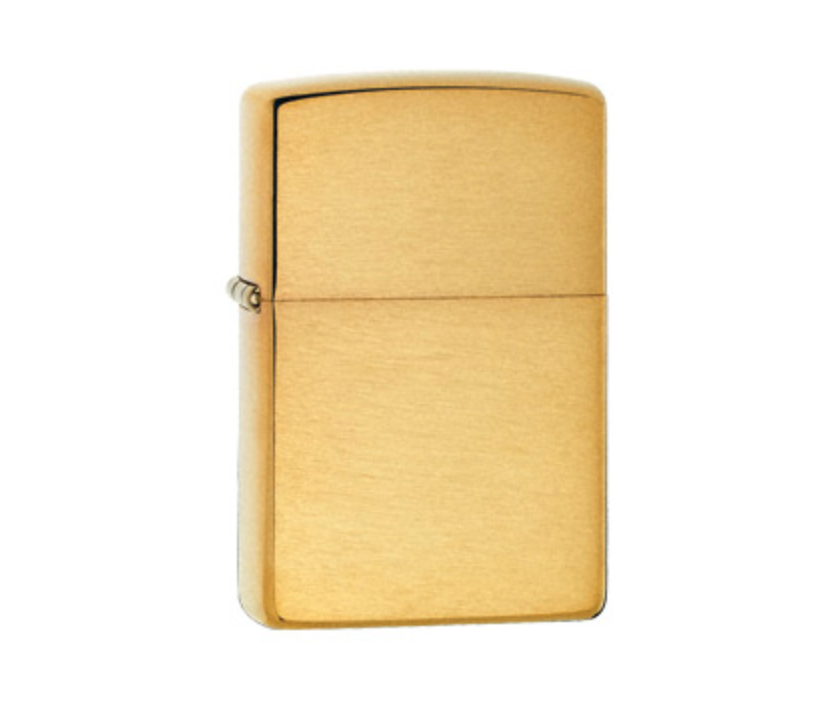Zippo Lighter Brushed Brass