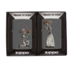 Zippo Day Of The Dead Two Lighter Gift Set Iron Stone