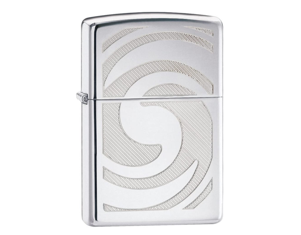 Zippo High Polish Chrome 3D Abstract Pocket Lighter