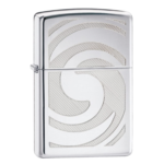 Zippo High Polish Chrome 3D Abstract Pocket Lighter