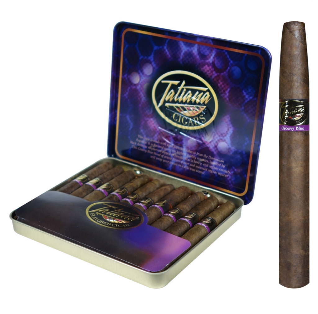 Tatiana Petite Groovy Blue 10 Pack Tin 4×30