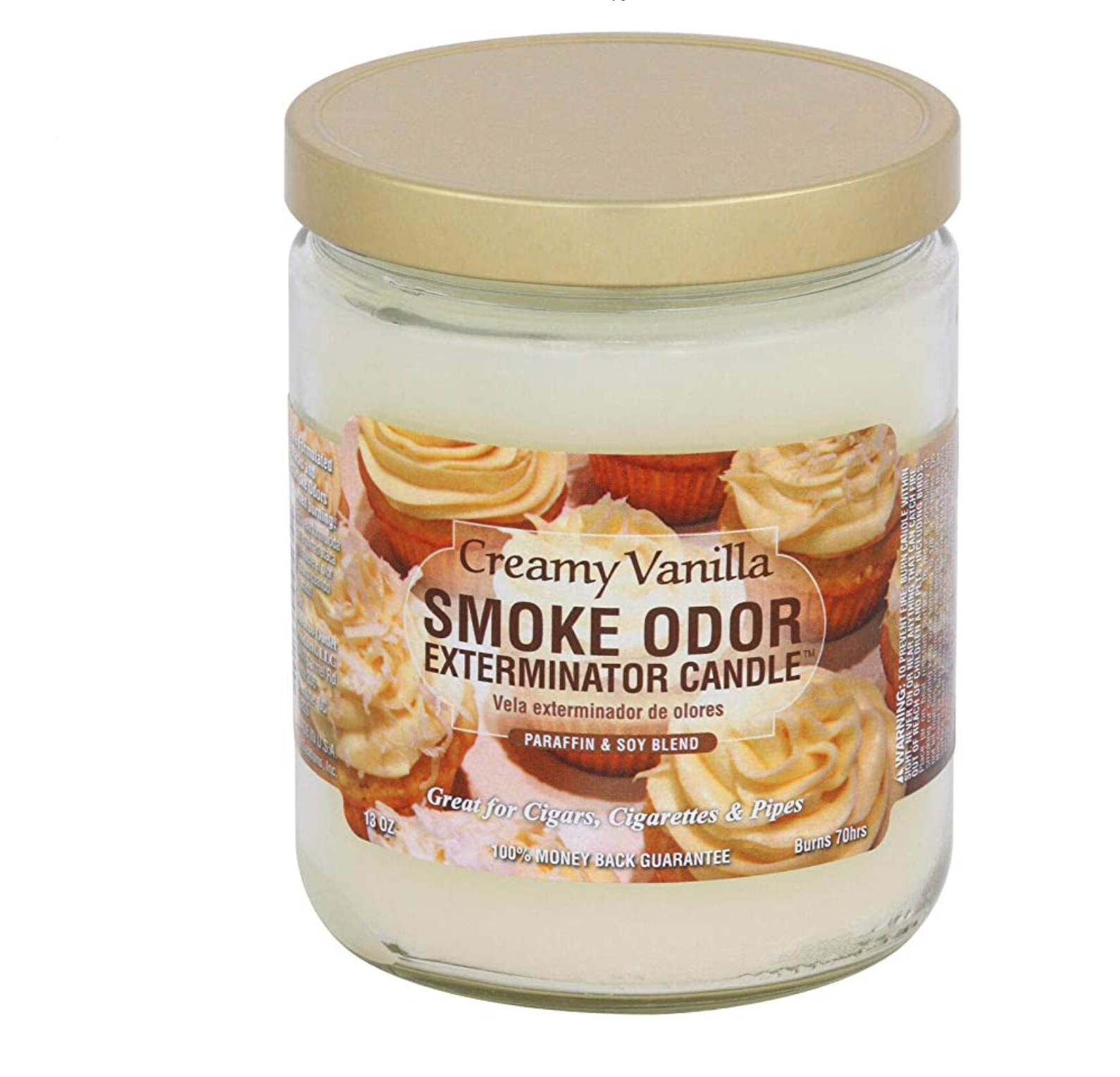 Smoke Odor Exterminator Candle Creamy Vanilla 13oz.