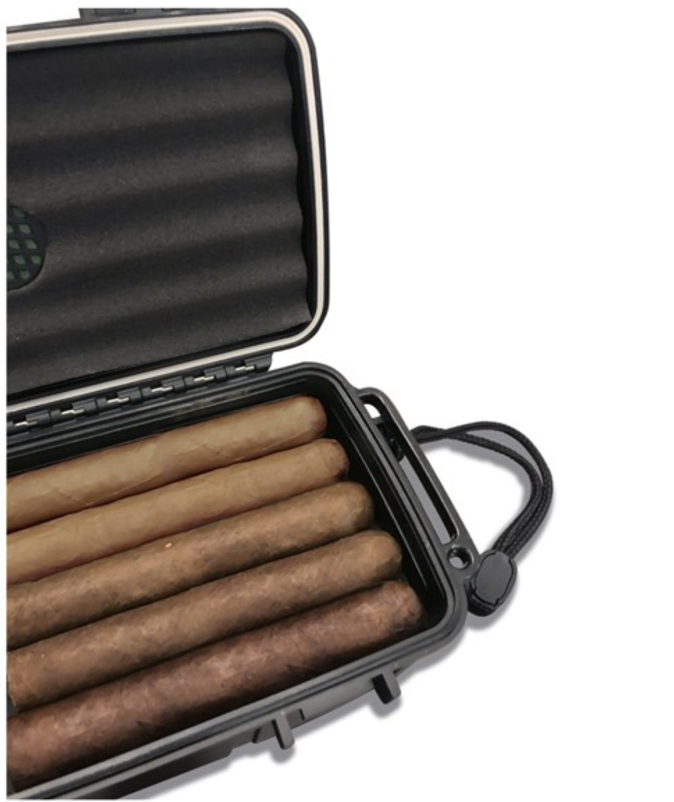 Cigar Safe Travel Humidor, Holds 10 Cigars - Image 4